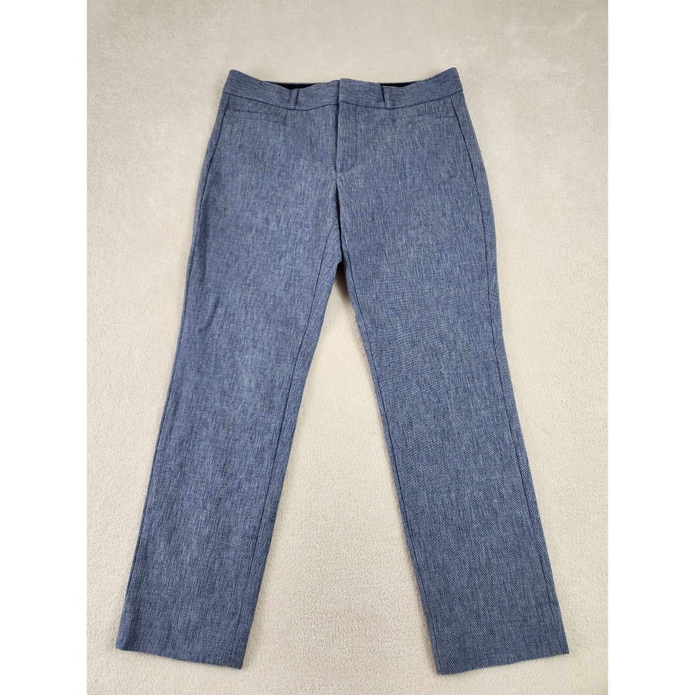 Womens Banana Republic Sloan Straight Ankle Dress Pant Blue Size 8